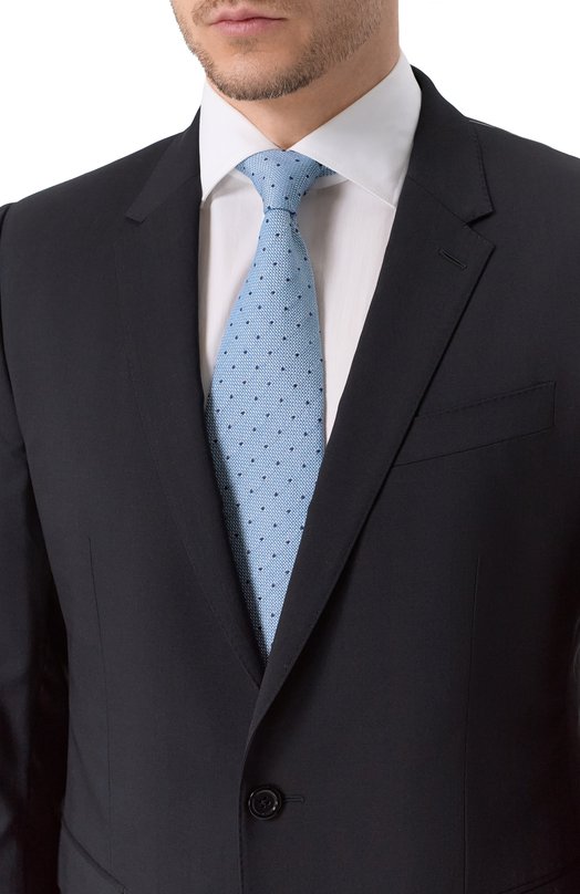 Шелковый галстук Van Laack VL-LUIS-EL/K03925 Голубой  VL-LUIS-EL/K03925 Фото 2