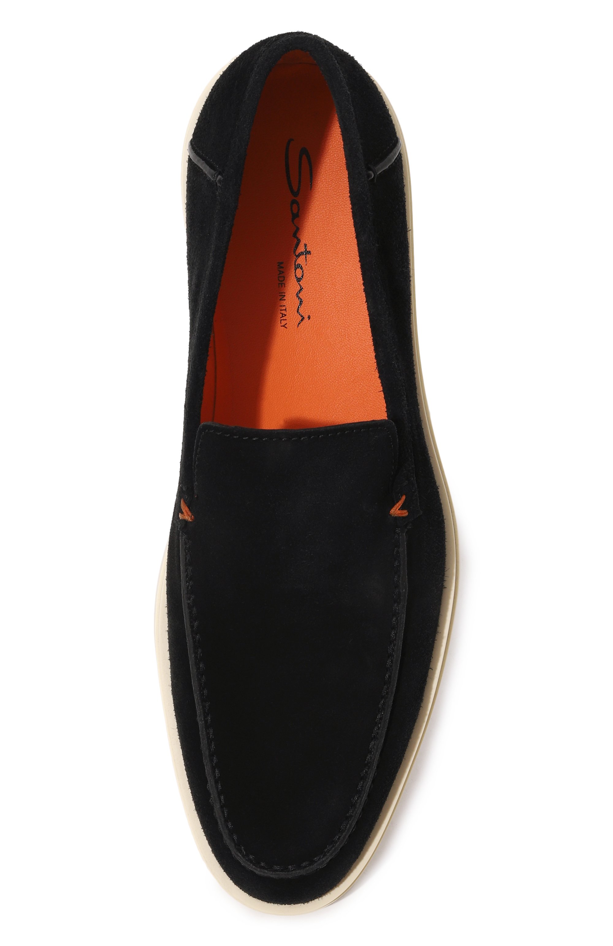 Замшевые лоферы detroit SANTONI, арт. MGDG17824TICBSH6, фото 6