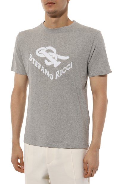 Хлопковая футболка STEFANO RICCI, арт. MNH4203270/803C0, фото 3