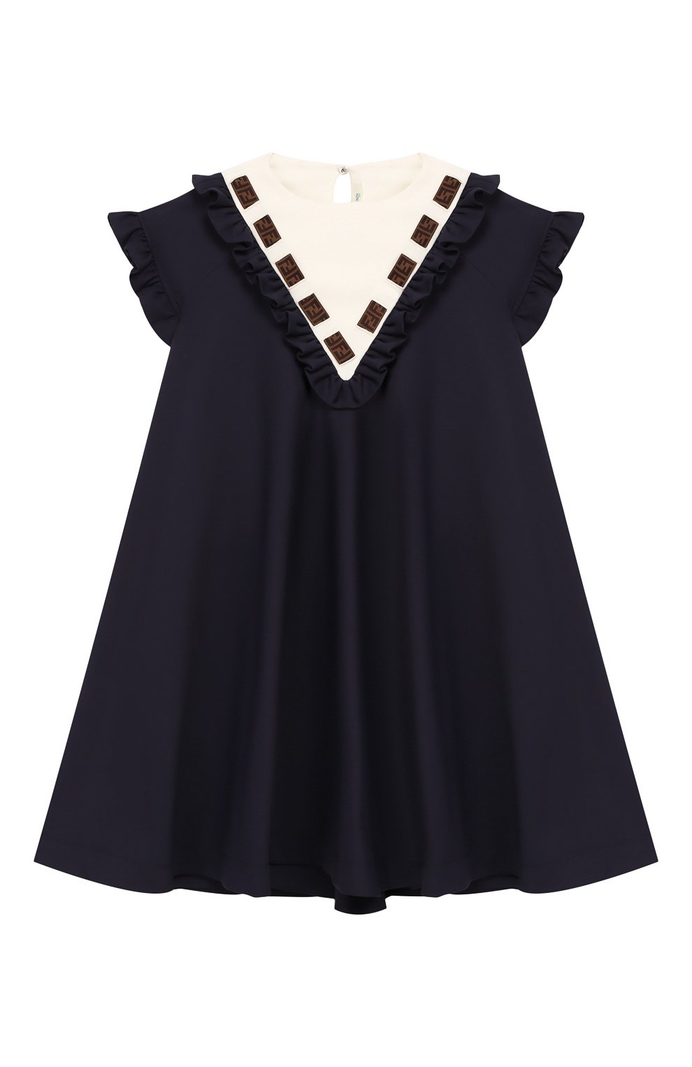 Платье из смеси хлопка и вискозы FENDI, арт. JFB294/A7L0/6A-8A, фото 1