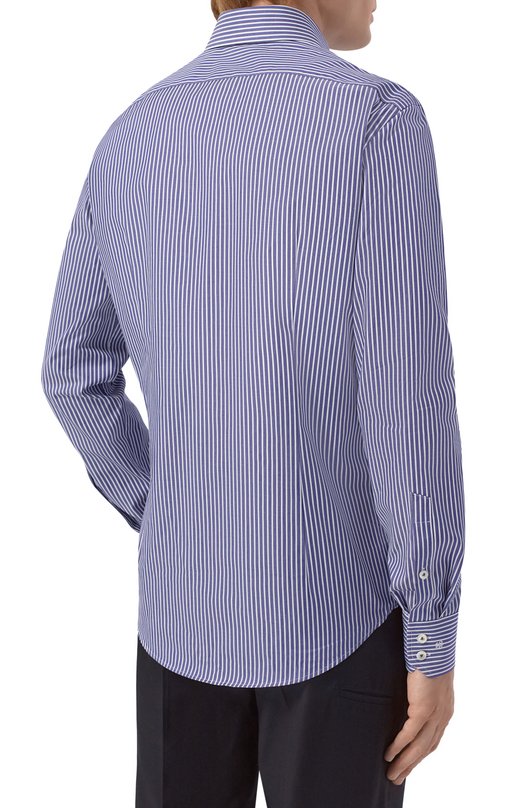 Хлопковая рубашка Van Laack VL-RIVARA-SFN/151932 Синий  VL-RIVARA-SFN/151932 Фото 4