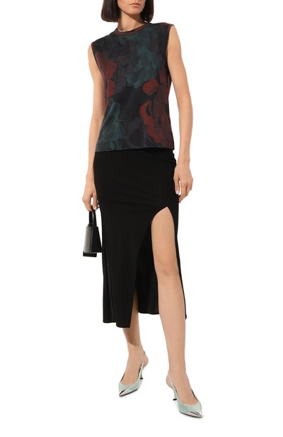 Хлопковый топ DRIES VAN NOTEN разноцветного цвета по цене 33550 руб., арт. 231-011165-6624, фото 2 Хлопковый топ DRIES VAN NOTEN, арт. 231-011165-6624, фото 2
