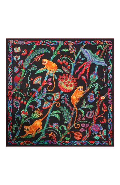 Шелковый платок lemur in black KIRILL OVCHINNIKOV, арт. 90\L, фото 4