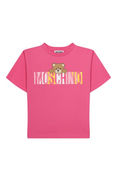 Хлопковая футболка MOSCHINO, арт. HMM050/LAA02/4-8