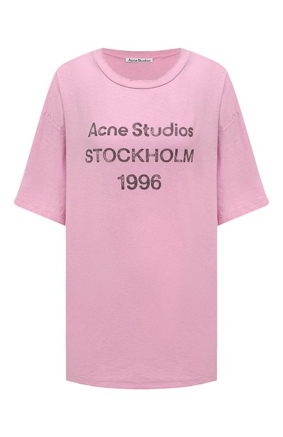 Женская хлопковая футболка ACNE STUDIOS, арт. FN-UX-TSHI000013