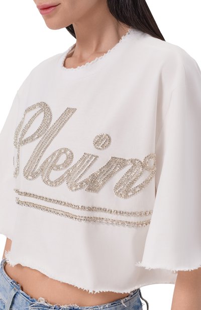 Хлопковая футболка PHILIPP PLEIN, арт. SAFC WTK3873 PTE004N, фото 5