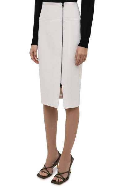 Шерстяная юбка TOM FORD белого цвета по цене 116500 руб., арт. GC5598-FAX431, фото 3 Шерстяная юбка TOM FORD, арт. GC5598-FAX431, фото 3