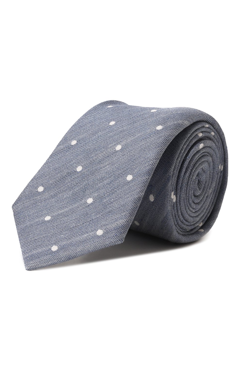 Галстук изо льна и хлопка ALTEA голубого цвета по цене 7760 руб., арт. 2314816, фото 1 Галстук изо льна и хлопка ALTEA, арт. 2314816, фото 1