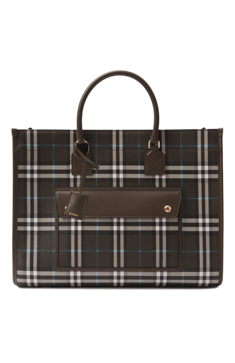 Женская сумка-тоут freya medium BURBERRY хаки цвета, арт. 8108261 | Фото 1 (Материал: Текстиль, Экокожа; Размер: medium; Автоматизация состава: Проставлено; Автоматизация ТО: Проставлено)