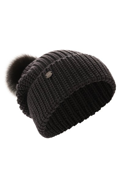 Женская шерстяная шапка с отделкой из соболя BLACK SABLE, арт. BS-47CC10