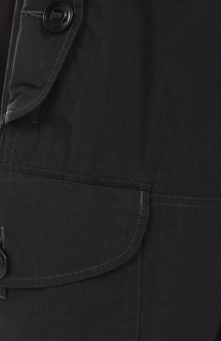 Мужские брюки-карго MAISON MARGIELA черного цвета, арт. S50KA0670/M35289 | Фото 6 (Автоматизация состава: Проставлено; Материал внешний: Синтетический материал, Хлопок; Автоматизация ТО: Проставлено; Длина (брюки, джинсы): Стандартные; Случай: Повседневный; Силуэт М (брюки): Карго; Стили: Кэжуэл)