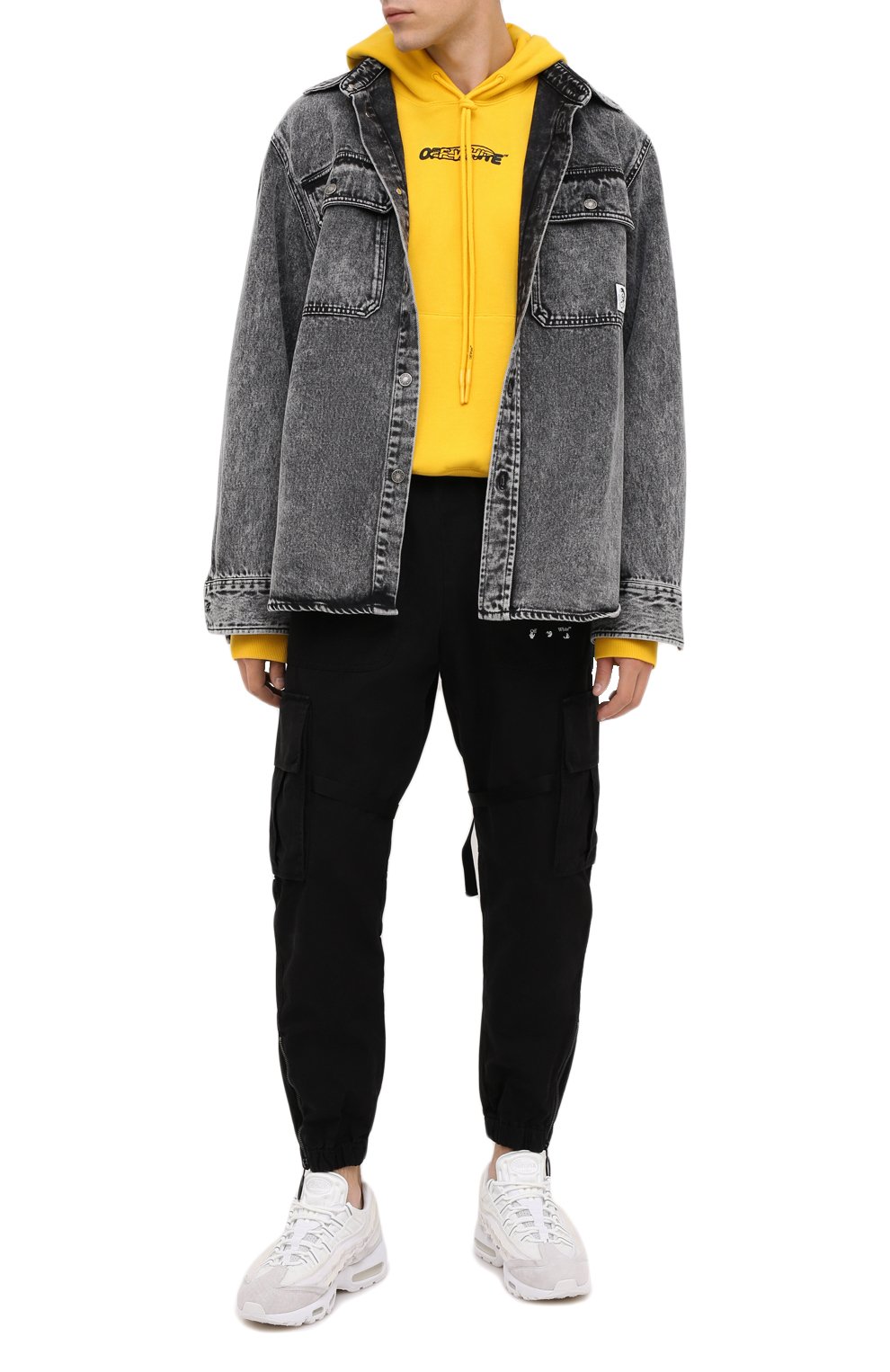 Хлопковое худи OFF-WHITE, арт. 0MBB037E20FLE0011810, фото 2