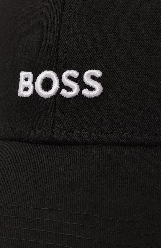 Хлопковая бейсболка BOSS 50495121 Чёрный  50495121 Фото 4