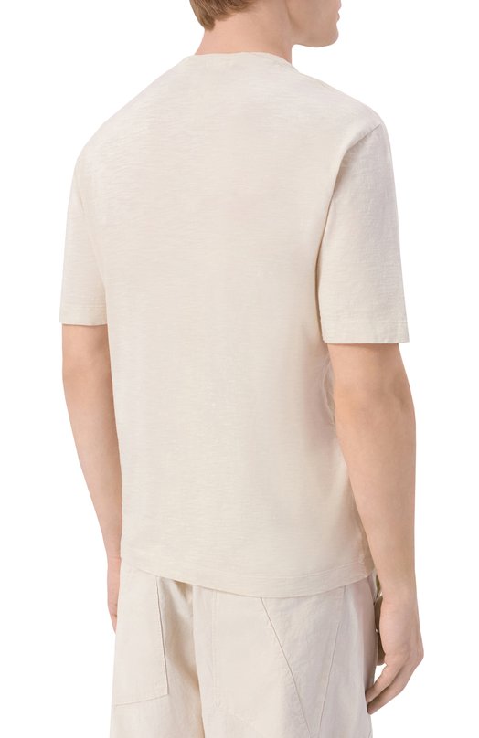 Футболка из хлопка и льна Transit CFUTRC5400 Серый  CFUTRC5400 Фото 4