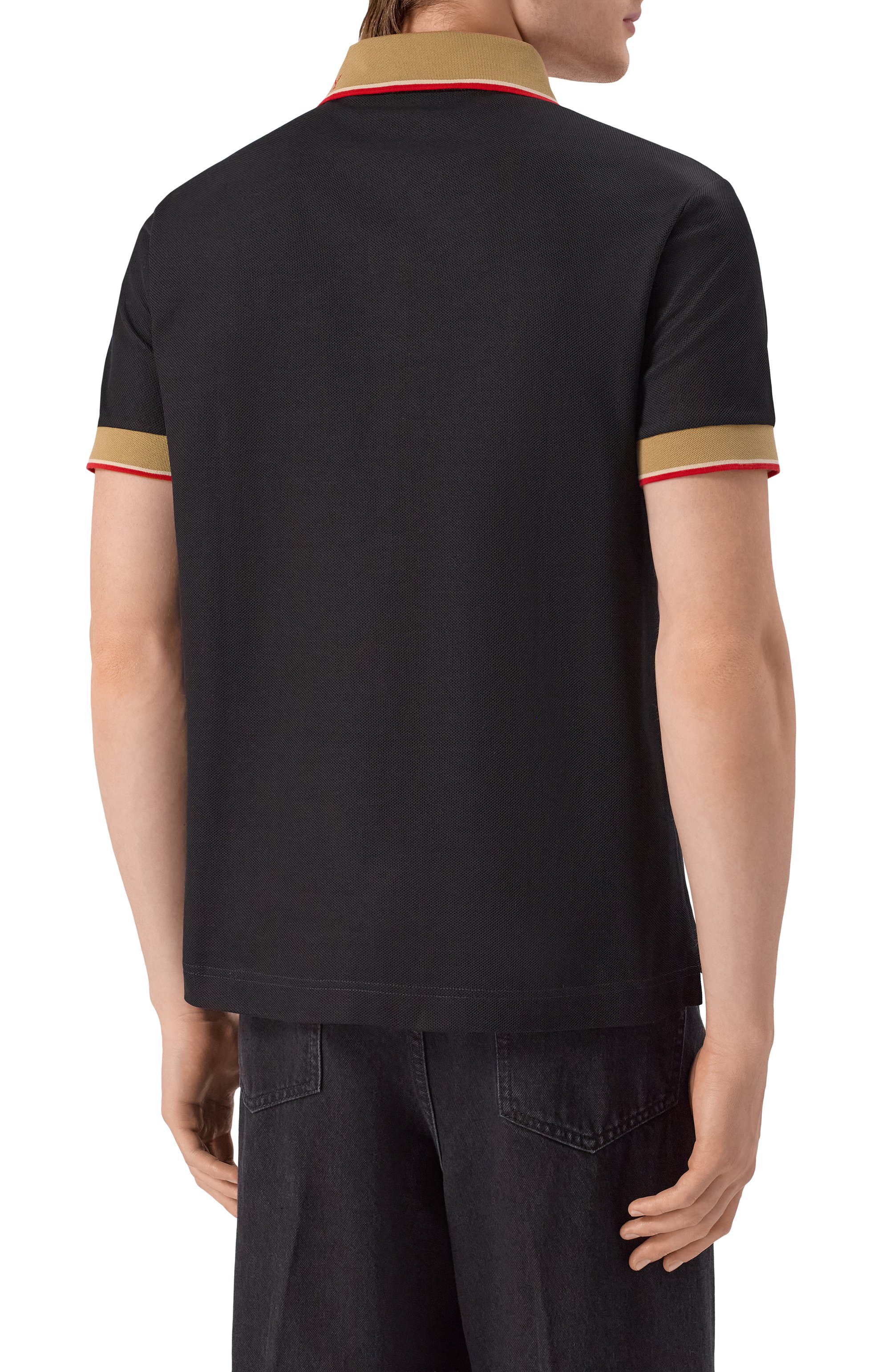 Хлопковое поло BURBERRY, арт. 8110934, фото 4