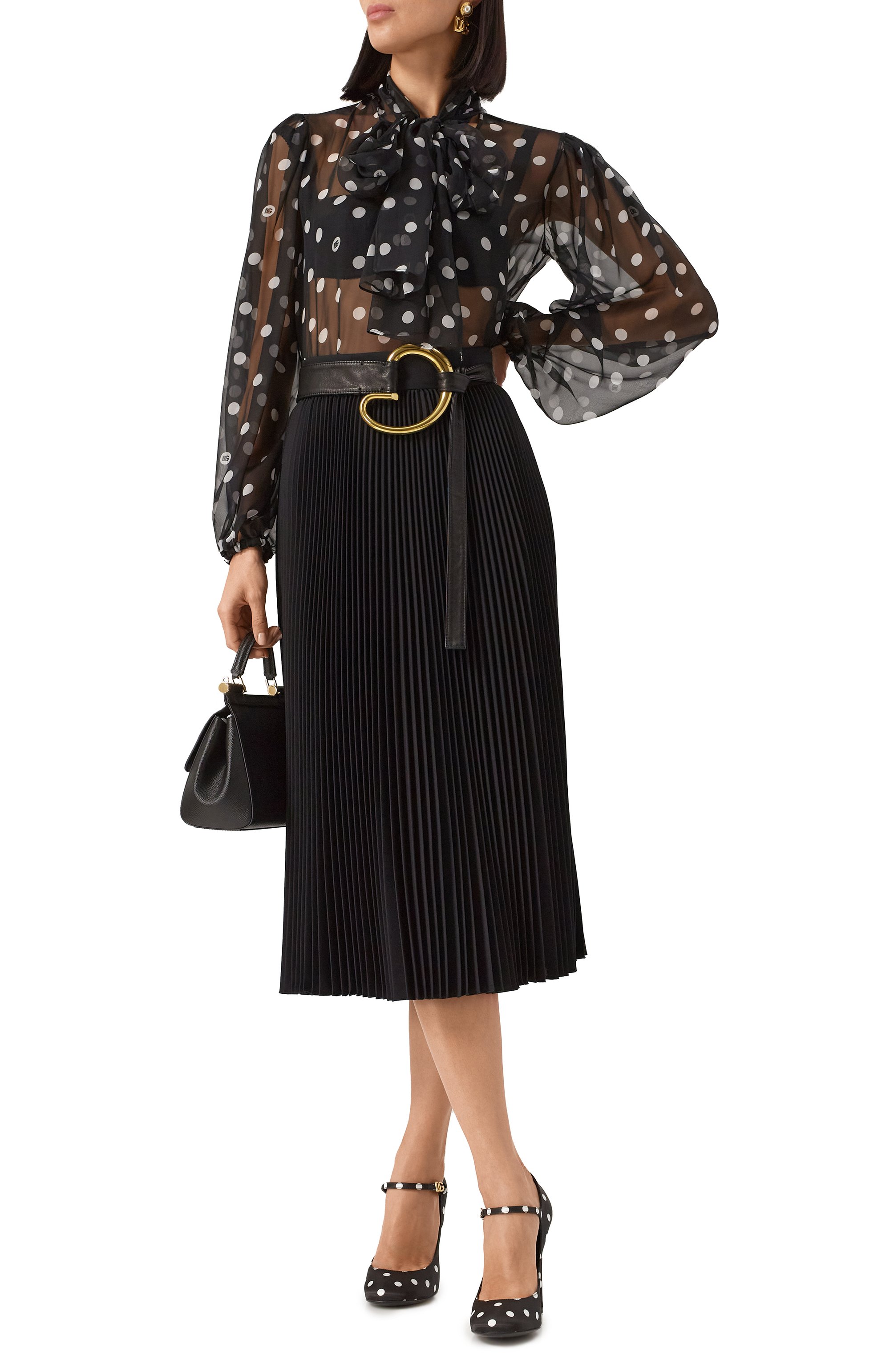 Плиссированная юбка DOLCE & GABBANA, арт. F4CW4T/FUZC3, фото 2