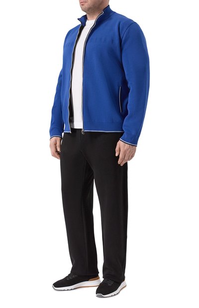 Хлопковый кардиган STEFANO RICCI синего цвета по цене 371500 руб., арт. K616447R31/F26114_002, фото 2 Хлопковый кардиган STEFANO RICCI, арт. K616447R31/F26114_002, фото 2