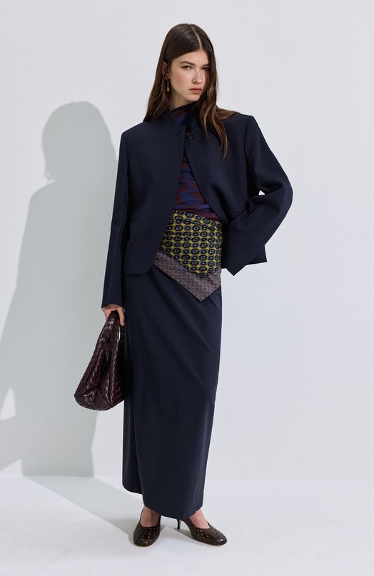 Шерстяной жакет Jil Sander J01BN0145/J40002 Синий  J01BN0145/J40002 Фото 6