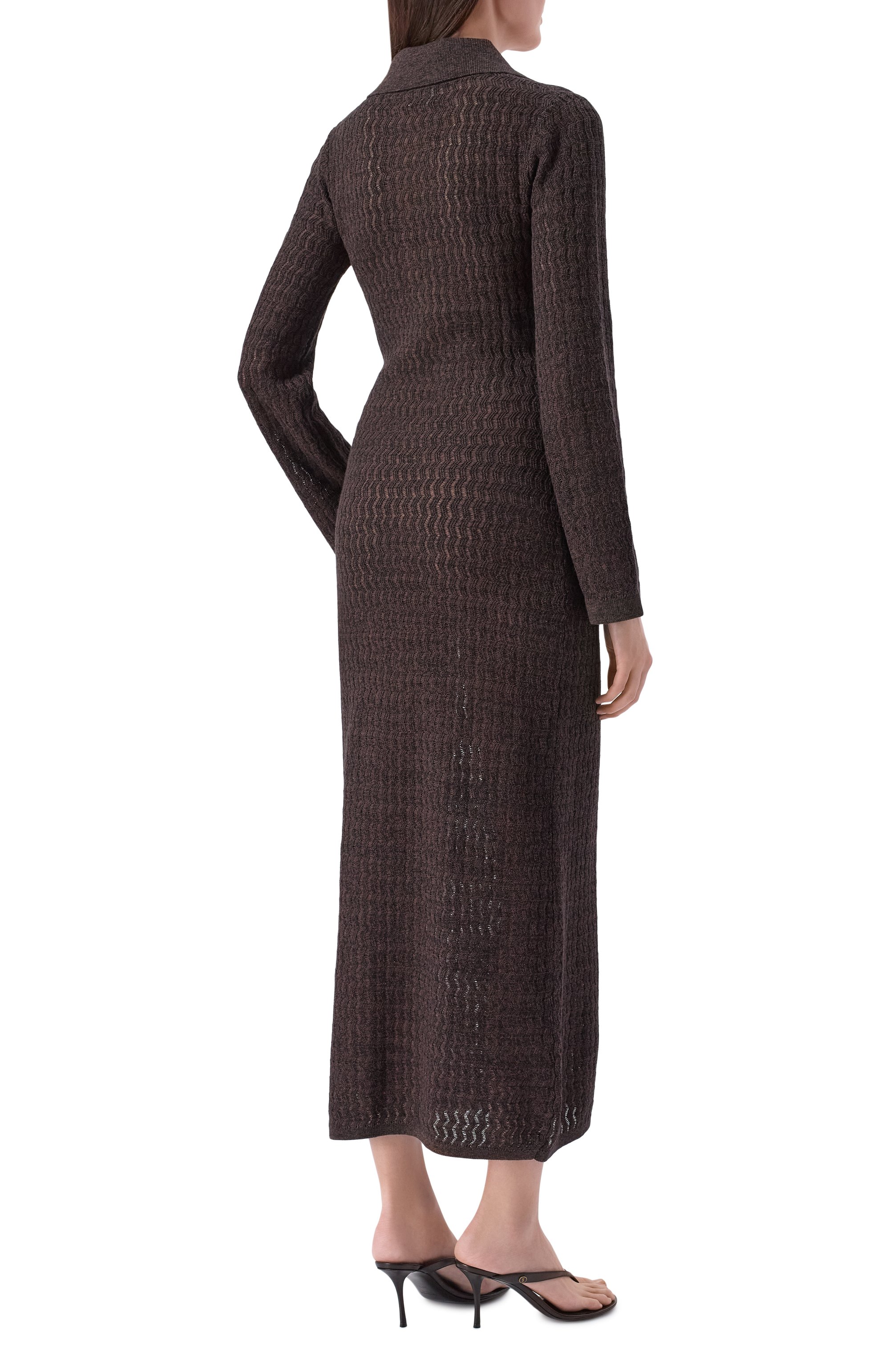 Платье из хлопка и льна YUZEFI, арт. TALIA-EYELASH DRESS/KNIT, фото 3