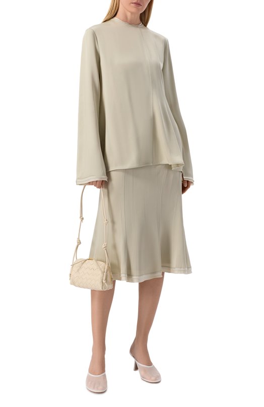 Сумка Concert Pouch Bottega Veneta 794258/VCPP1 Кремовый  794258/VCPP1 Фото 3