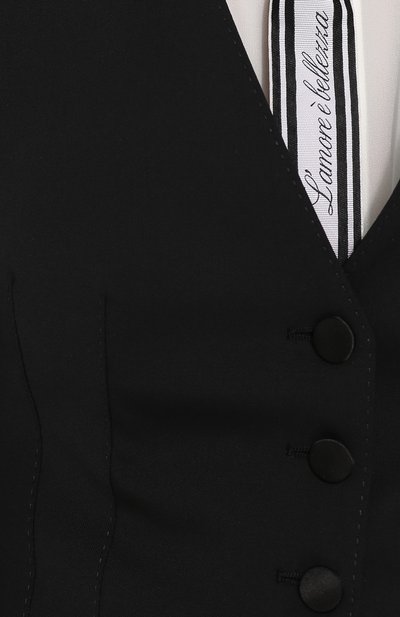 Приталенный жилет из смеси шерсти и шелка DOLCE & GABBANA, арт. F7900T/FUBD6, фото 5