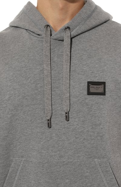 Хлопковое худи DOLCE & GABBANA, арт. G9ZU0T/G7F2G, фото 5