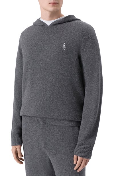 Худи из кашемира и шерсти SPORTY AND RICH, арт. WS08462302GY04, фото 3