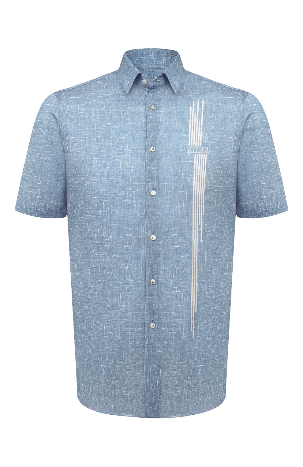 Хлопковая рубашка ZILLI, арт. MFZ-84030-G13710/0001, фото 1