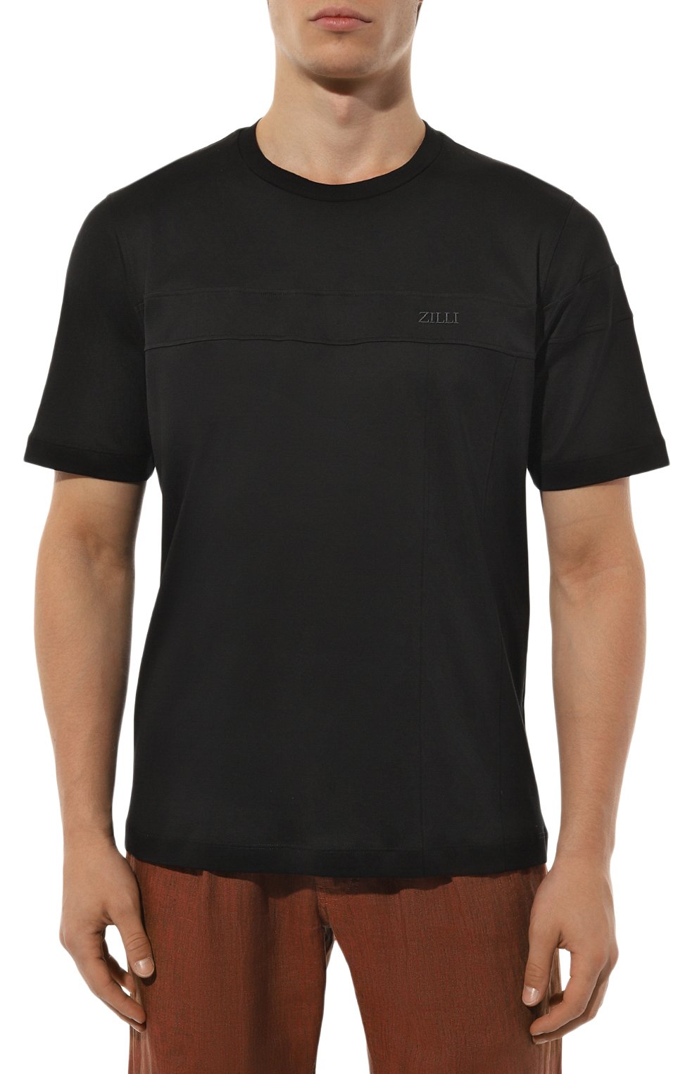 Хлопковая футболка ZILLI, арт. TSR001M0110VZI0P0, фото 3