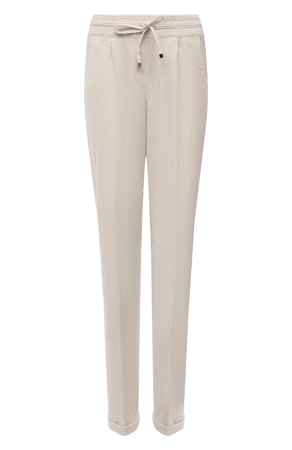 Вельветовые брюки KITON кремового цвета по цене 92150 руб., арт. D37102K0598A, фото 1 Вельветовые брюки KITON, арт. D37102K0598A, фото 1
