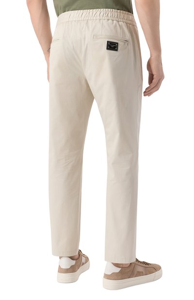 Хлопковые брюки DOLCE & GABBANA, арт. GVZAET/FUFJR, фото 4