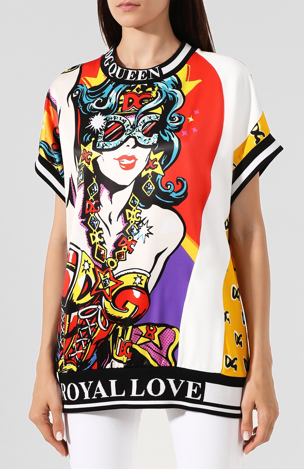 Пуловер с принтом DOLCE & GABBANA, арт. F9E72T/G7R0Q, фото 3