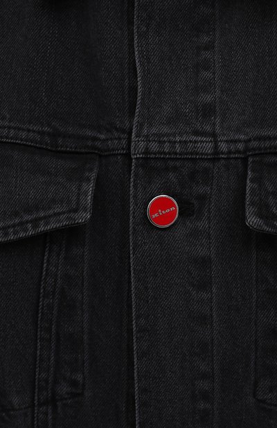 Джинсовая куртка KITON темно-серого цвета по цене 425500 руб., арт. UW1072V0804A/60-68, фото 5 Джинсовая куртка KITON, арт. UW1072V0804A/60-68, фото 5