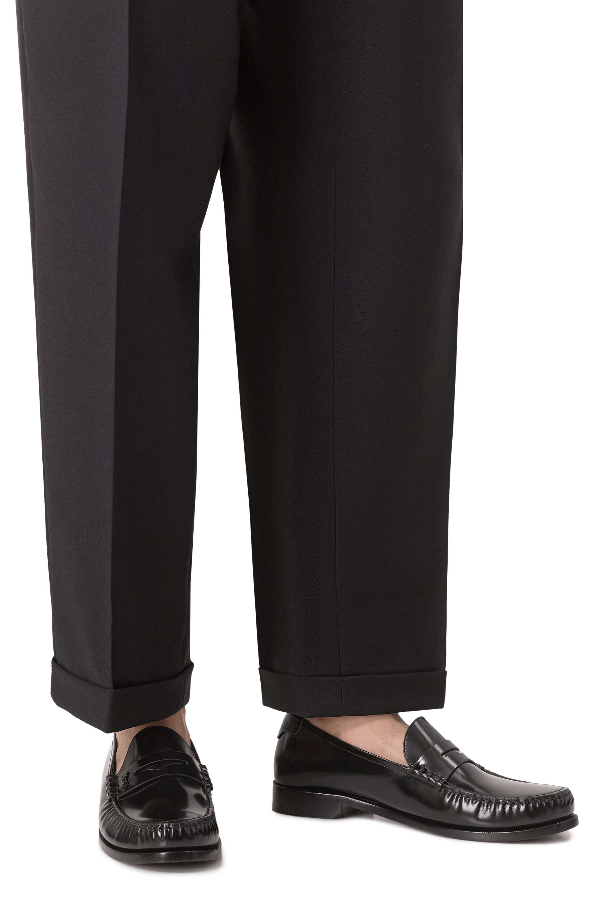 Кожаные пенни-лоферы le loafer SAINT LAURENT, арт. 670231/AAA7R, фото 3