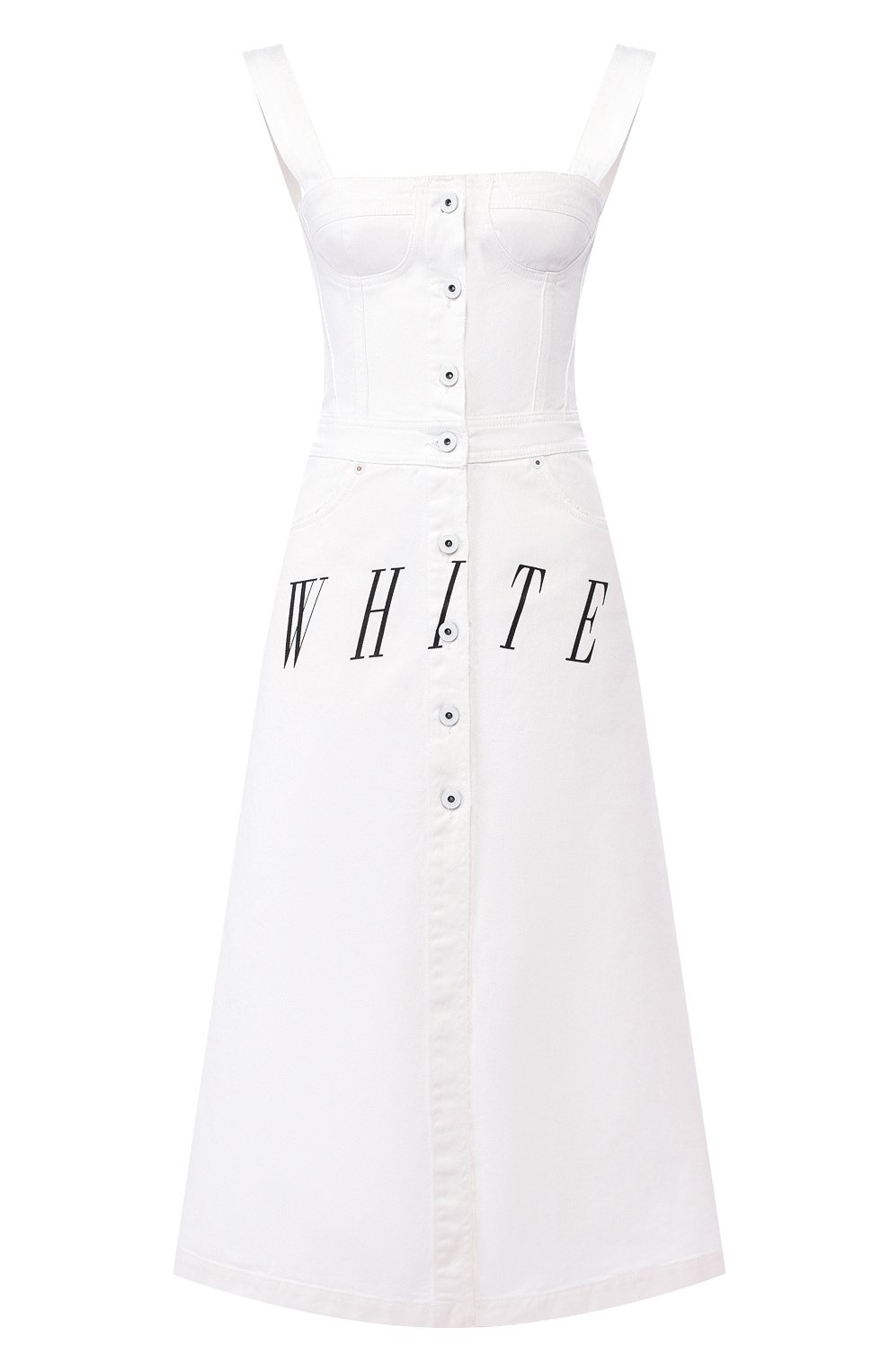 Джинсовое платье OFF-WHITE, арт. 0WYM001S19D620460110, фото 1