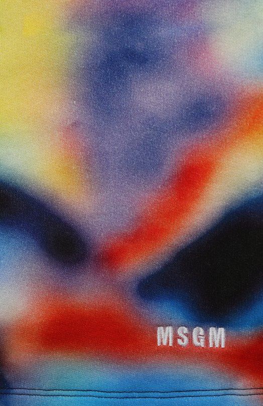 Хлопковые шорты MSGM kids Разноцветный, фото 3