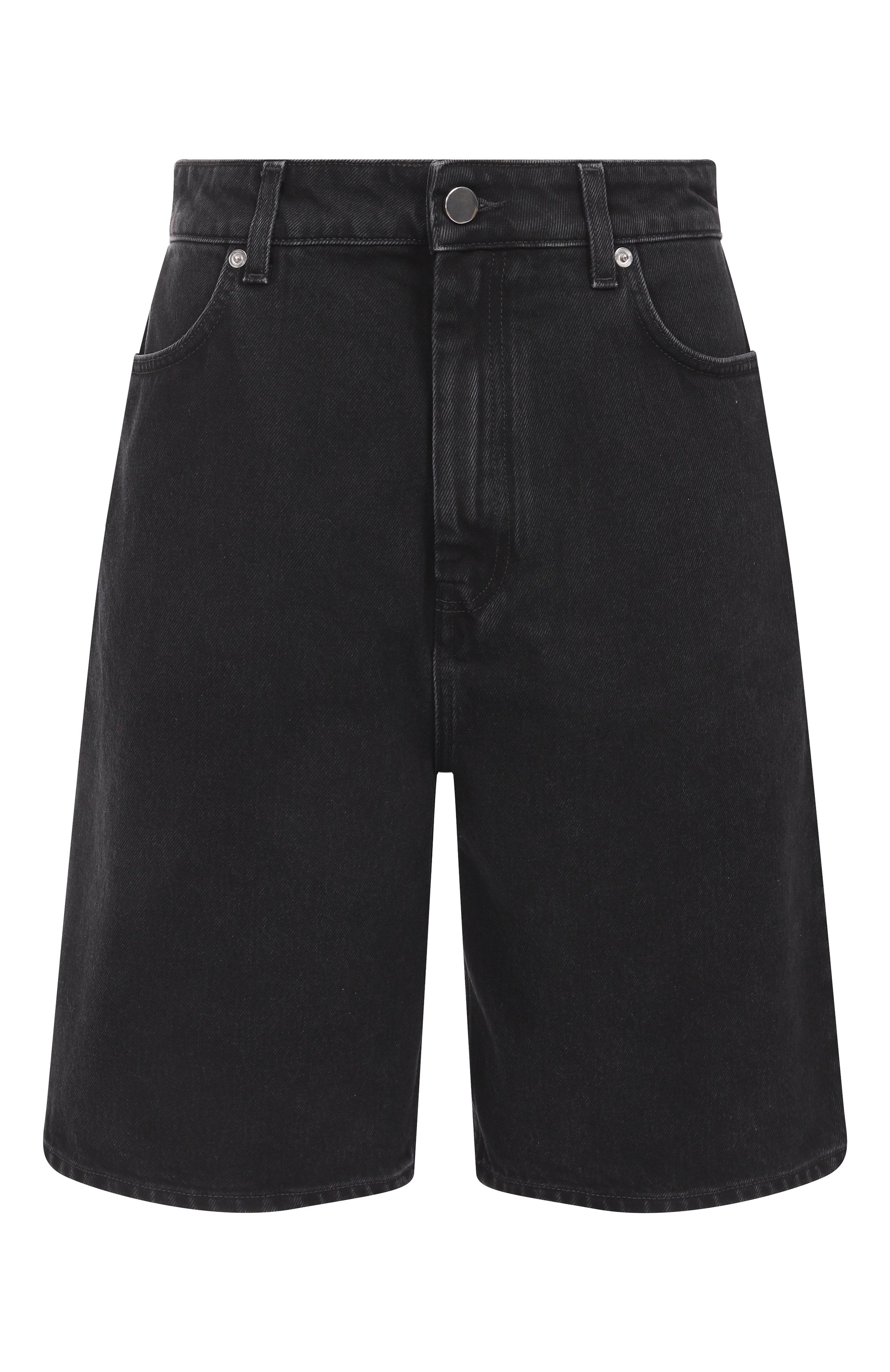 Джинсовые шорты LOULOU DE SAISON темно-серого цвета по цене 26350 руб., арт. ISU, фото 1 Джинсовые шорты LOULOU DE SAISON, арт. ISU, фото 1