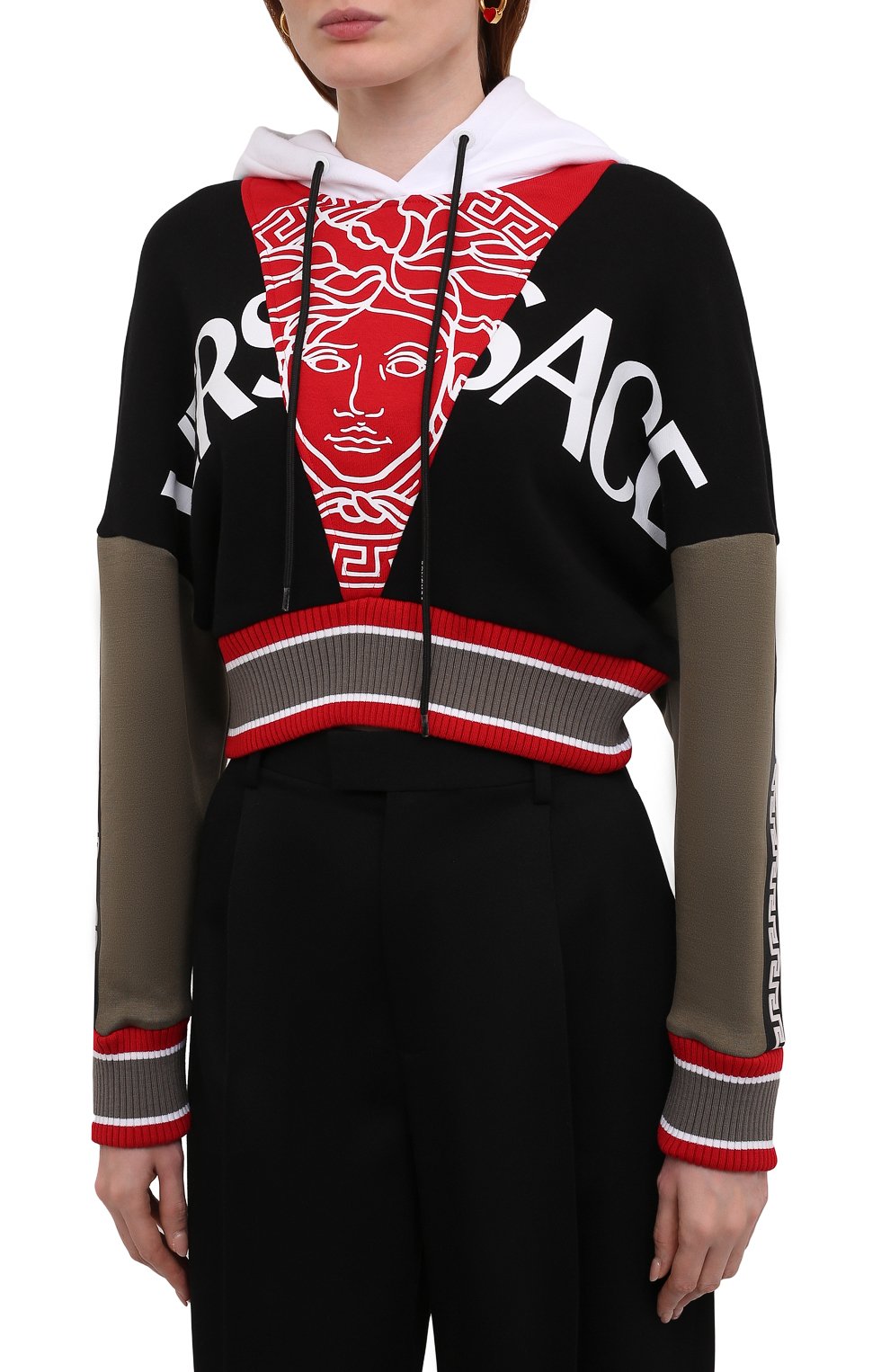 Худи VERSACE разноцветного цвета по цене 159000 руб., арт. 1000780/1A01105, фото 3 Худи VERSACE, арт. 1000780/1A01105, фото 3