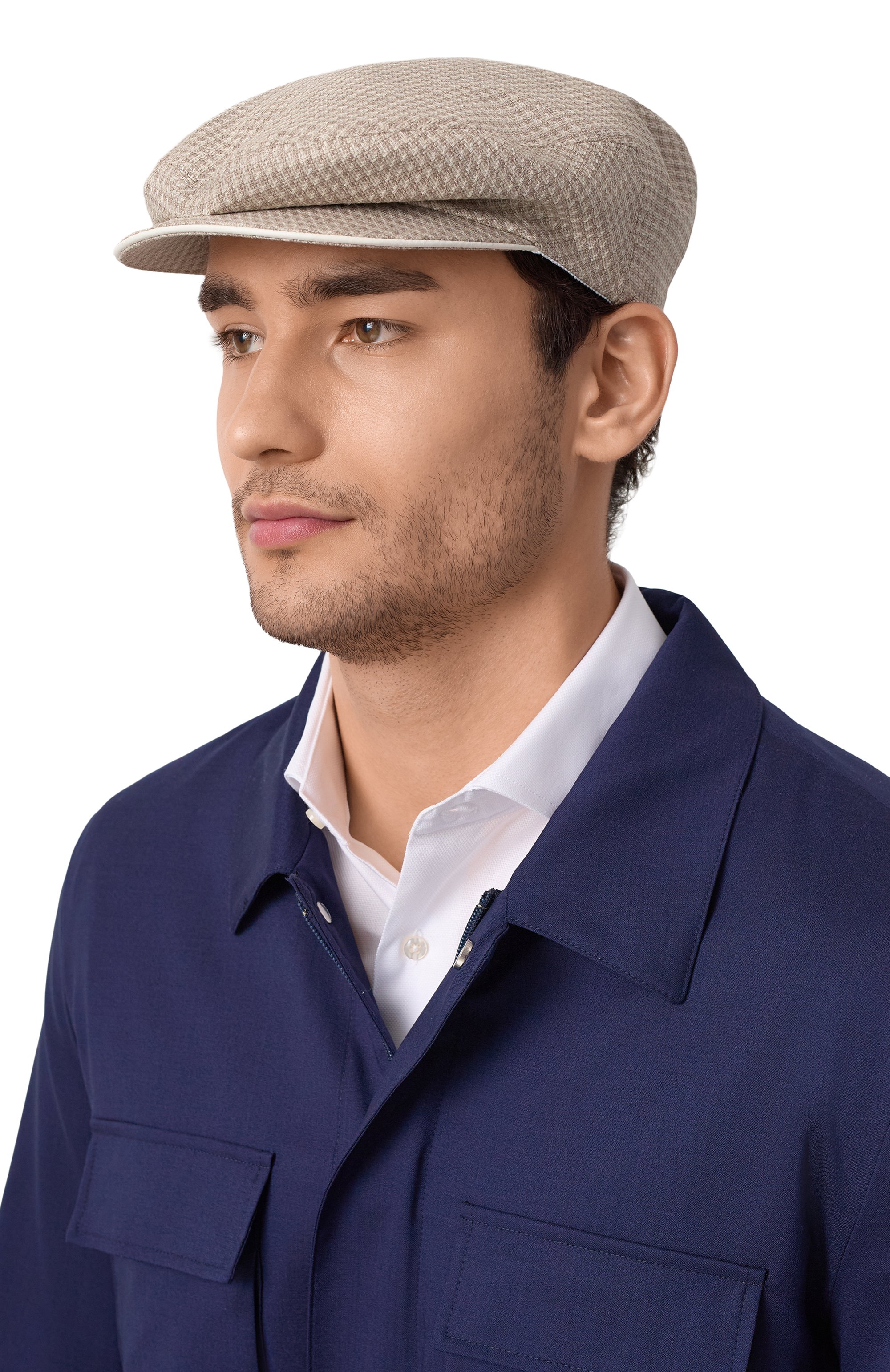 Кепи из шерсти и шелка STEFANO RICCI бежевого цвета по цене 68650 руб., арт. MCV51NB100/LP50HA, фото 2 Кепи из шерсти и шелка STEFANO RICCI, арт. MCV51NB100/LP50HA, фото 2