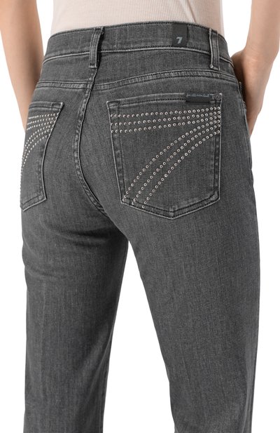 Джинсы с отделкой стразами dojo 7 FOR ALL MANKIND, арт. 7U30TU79/D0J0, фото 5