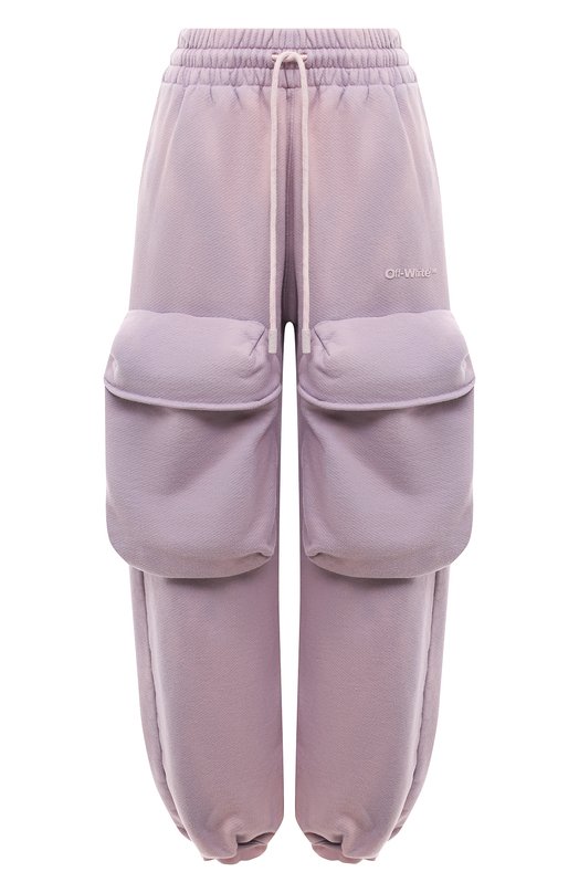 

Хлопковые джоггеры Off-White, Сиреневый