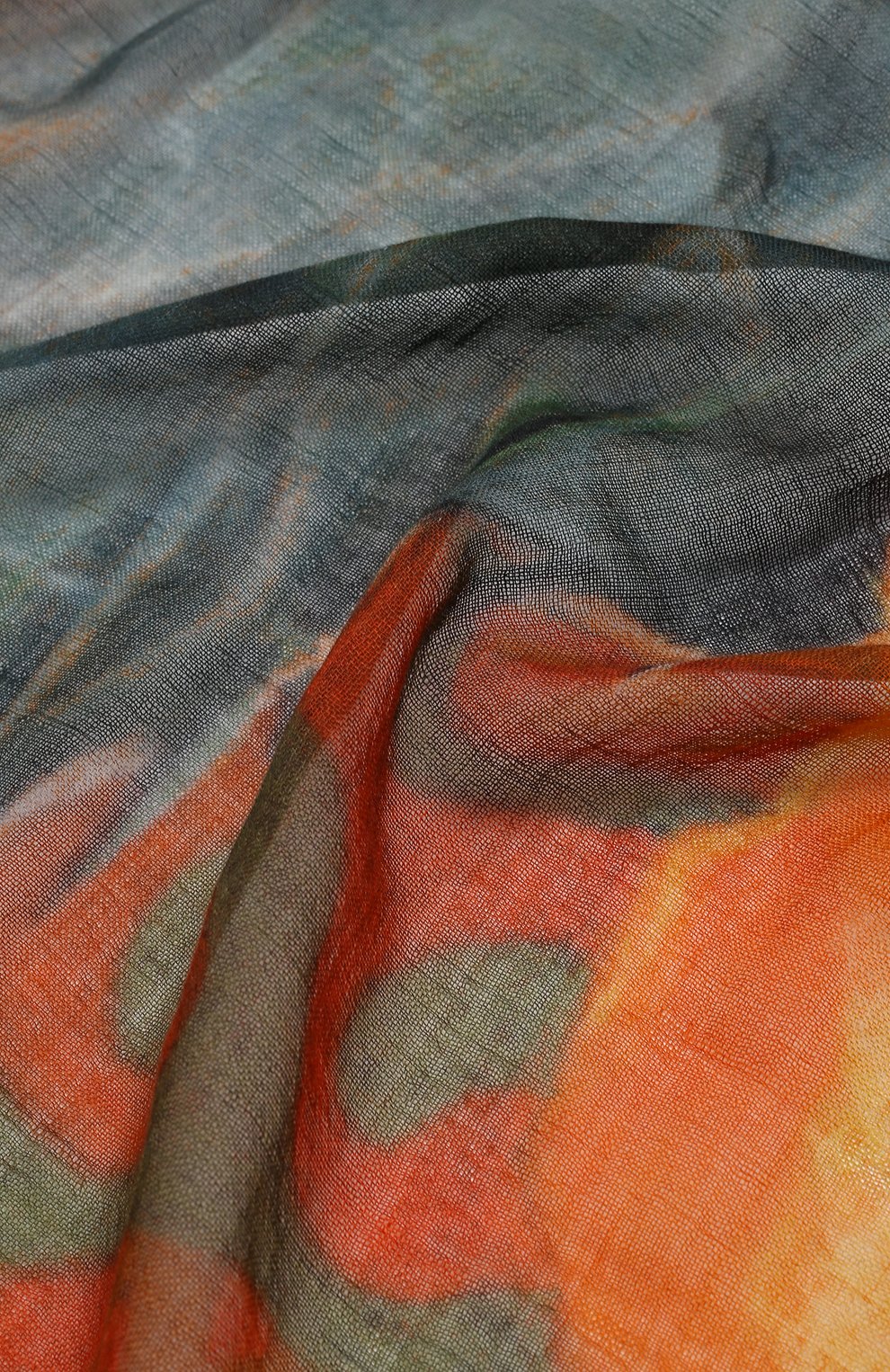 Кашемировая шаль маки GOURJI разноцветного цвета по цене 44960 руб., арт. T22MAK8S, фото 5 Кашемировая шаль маки GOURJI, арт. T22MAK8S, фото 5