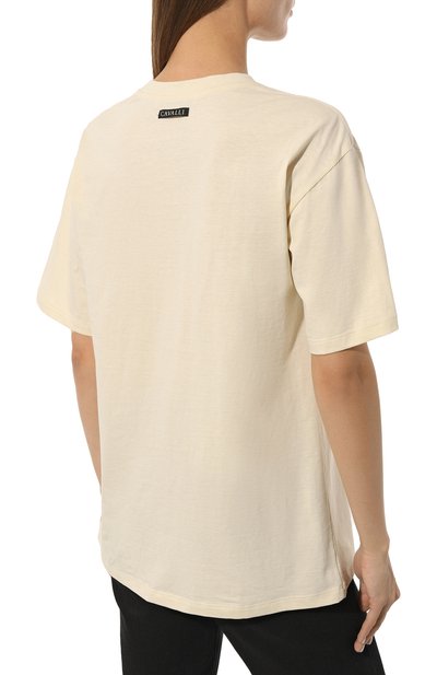 Хлопковая футболка ROBERTO CAVALLI, арт. QKT61M/JD060, фото 4