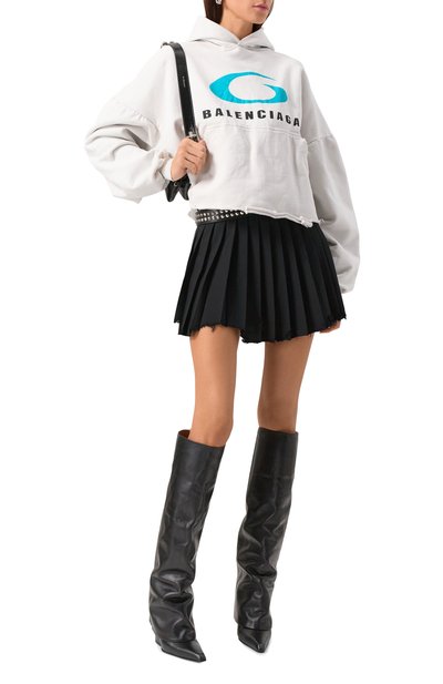 Хлопковое худи BALENCIAGA белого цвета по цене 139000 руб., арт. 783397/TRVC3, фото 2 Хлопковое худи BALENCIAGA, арт. 783397/TRVC3, фото 2