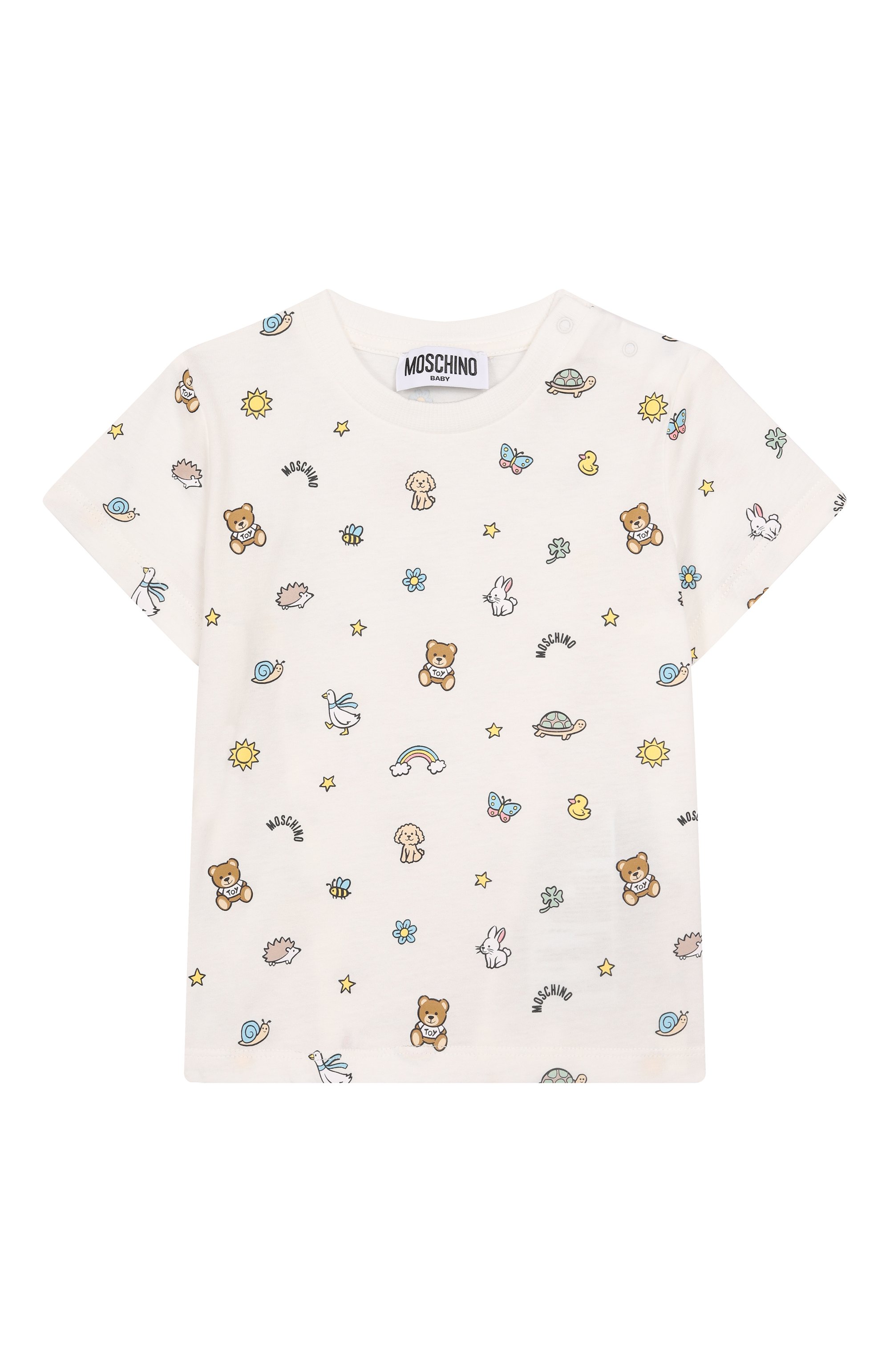 Хлопковая футболка MOSCHINO, арт. MUM04H/LABA6, фото 1