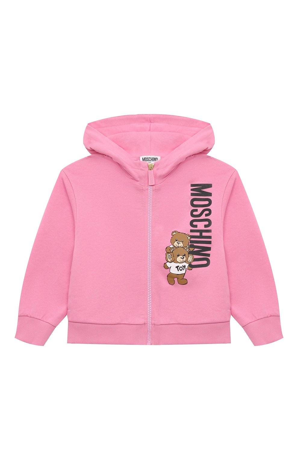Комплект из толстовки и брюк MOSCHINO розового цвета по цене 21300 руб., арт. HUK03X/LCA14/4-8, фото 2 Комплект из толстовки и брюк MOSCHINO, арт. HUK03X/LCA14/4-8, фото 2