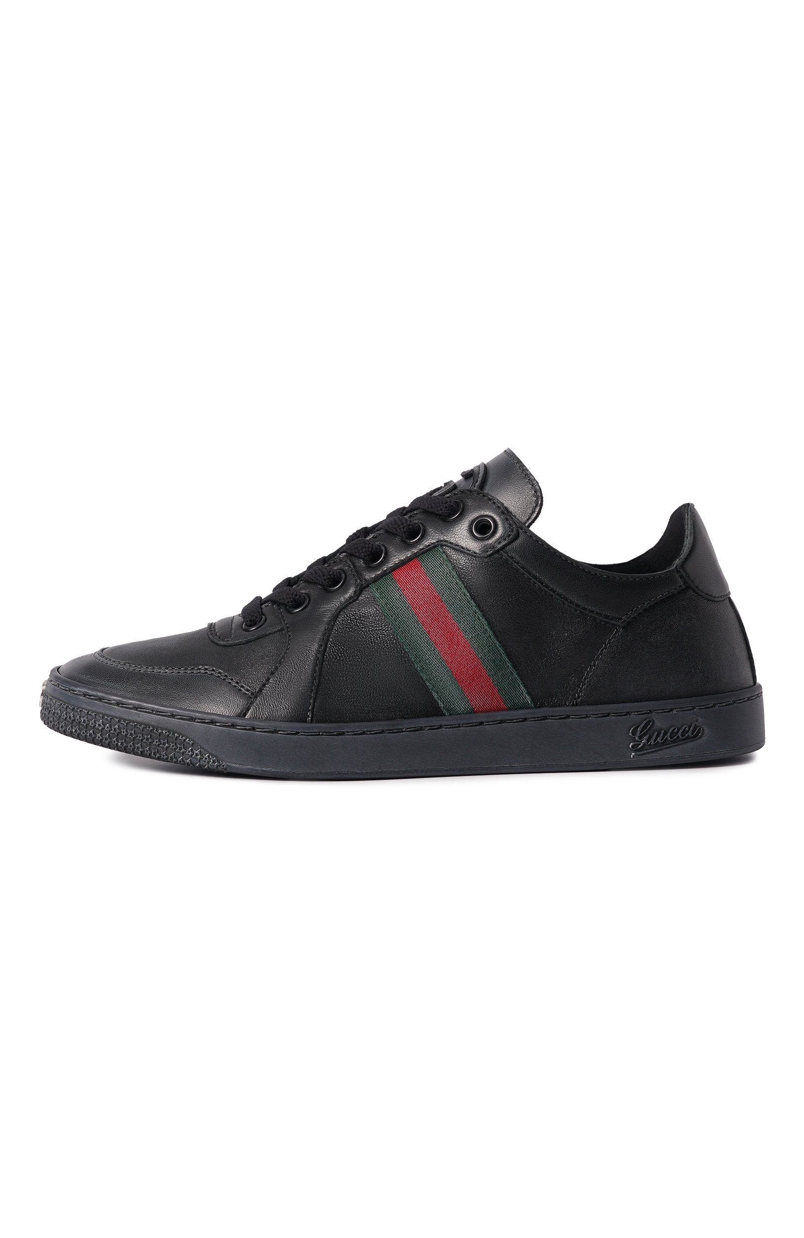 Кожаные кеды coda low GUCCI черного цвета по цене 96300 руб., арт. 865441/AAGFF, фото 2 Кожаные кеды coda low GUCCI, арт. 865441/AAGFF, фото 2