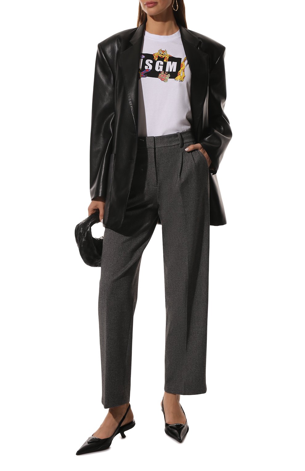 Хлопковая футболка MSGM, арт. 3241MDM175 227298, фото 2