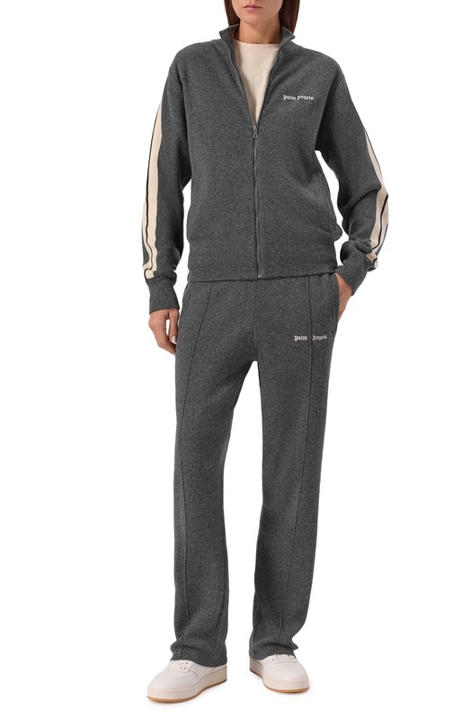 Толстовка из шерсти и вискозы Palm Angels PWHA062F25KNI001 Серый  PWHA062F25KNI001 Фото 2