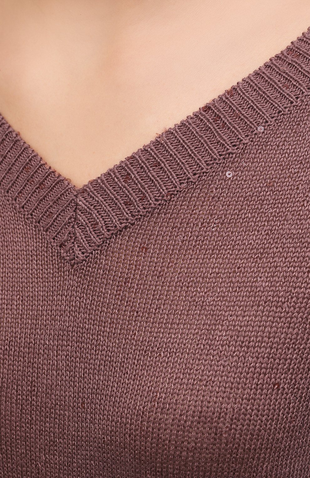 Пуловер из смеси льна и шелка BRUNELLO CUCINELLI, арт. M10550222, фото 5